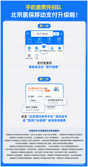 用支付宝帮爸妈挂号也能走医保，北京医保移动支付升级！